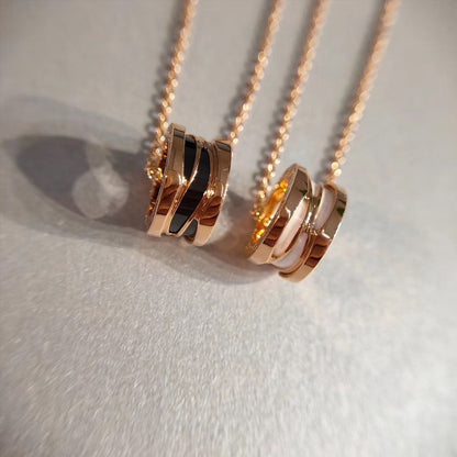 [⭐Sparkve]ZERO 1 NECKLACE PINK GOLD