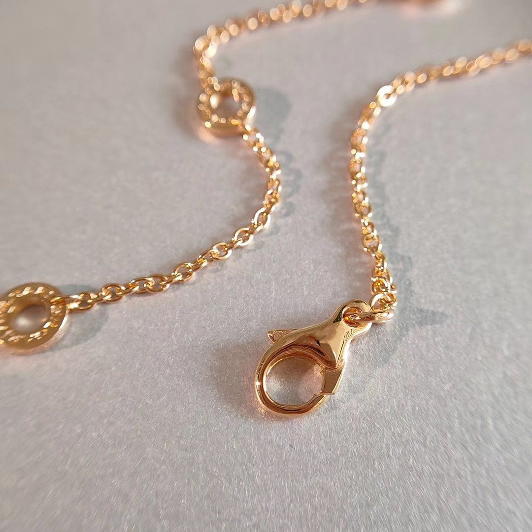 [⭐Sparkve]ZERO 1 NECKLACE PINK GOLD