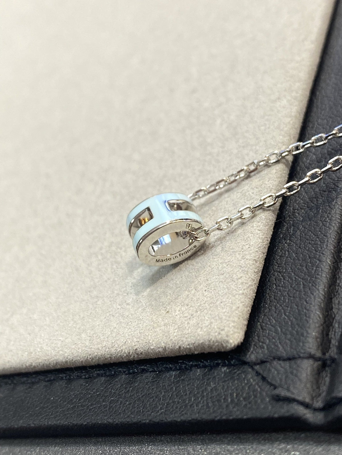 [⭐Sparkve]POP H LIGHT BLUE NECKLACE