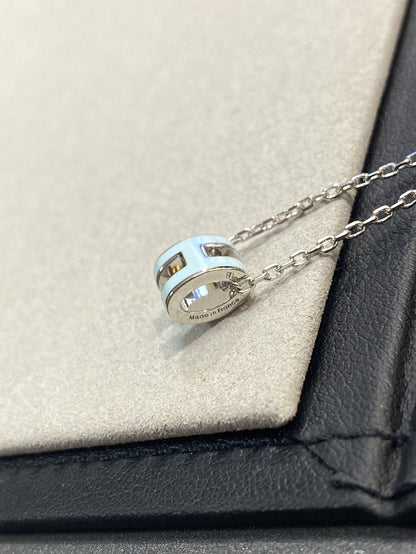 [⭐Sparkve]POP H LIGHT BLUE NECKLACE