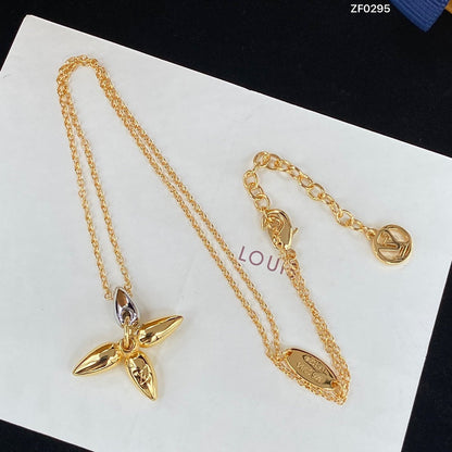 [⭐Sparkve]LOUISETTE PEDANT GOLD NECKLACE