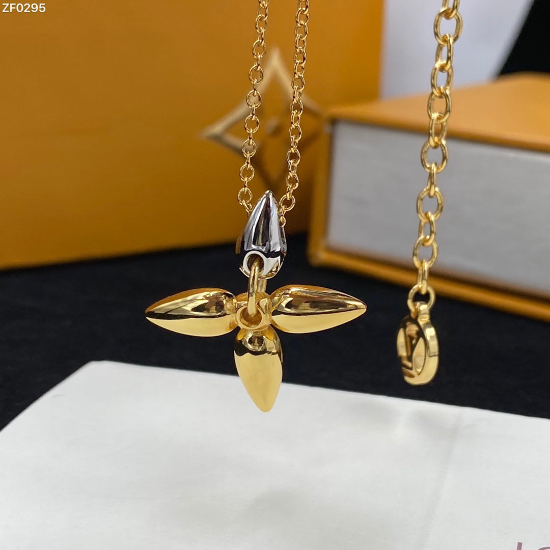 [⭐Sparkve]LOUISETTE PEDANT GOLD NECKLACE