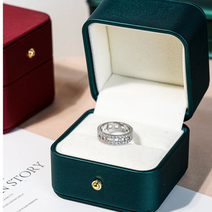 [⭐Sparkve Jewels]T TRUE DIAMOND 5.5MM RING