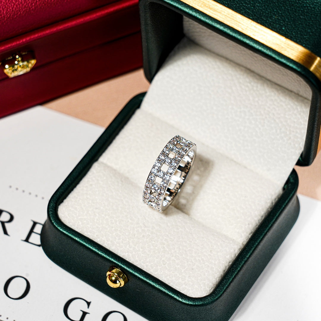 [⭐Sparkve Jewels]T TRUE DIAMOND 5.5MM RING