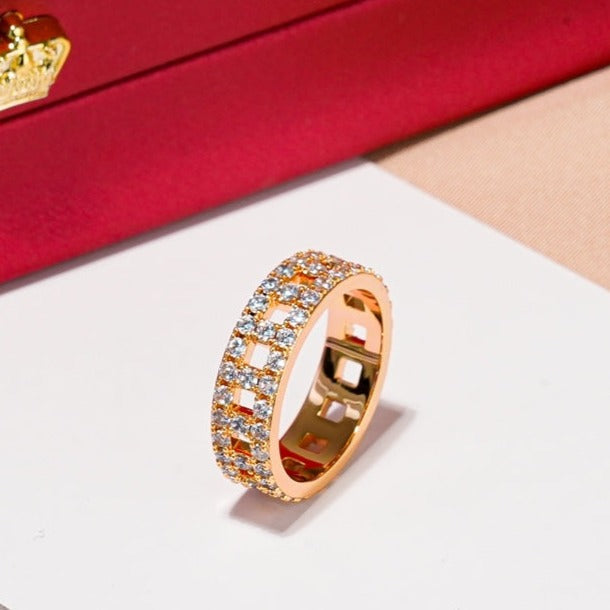 [⭐Sparkve Jewels]T TRUE DIAMOND 5.5MM RING
