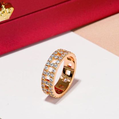 [⭐Sparkve Jewels]T TRUE DIAMOND 5.5MM RING
