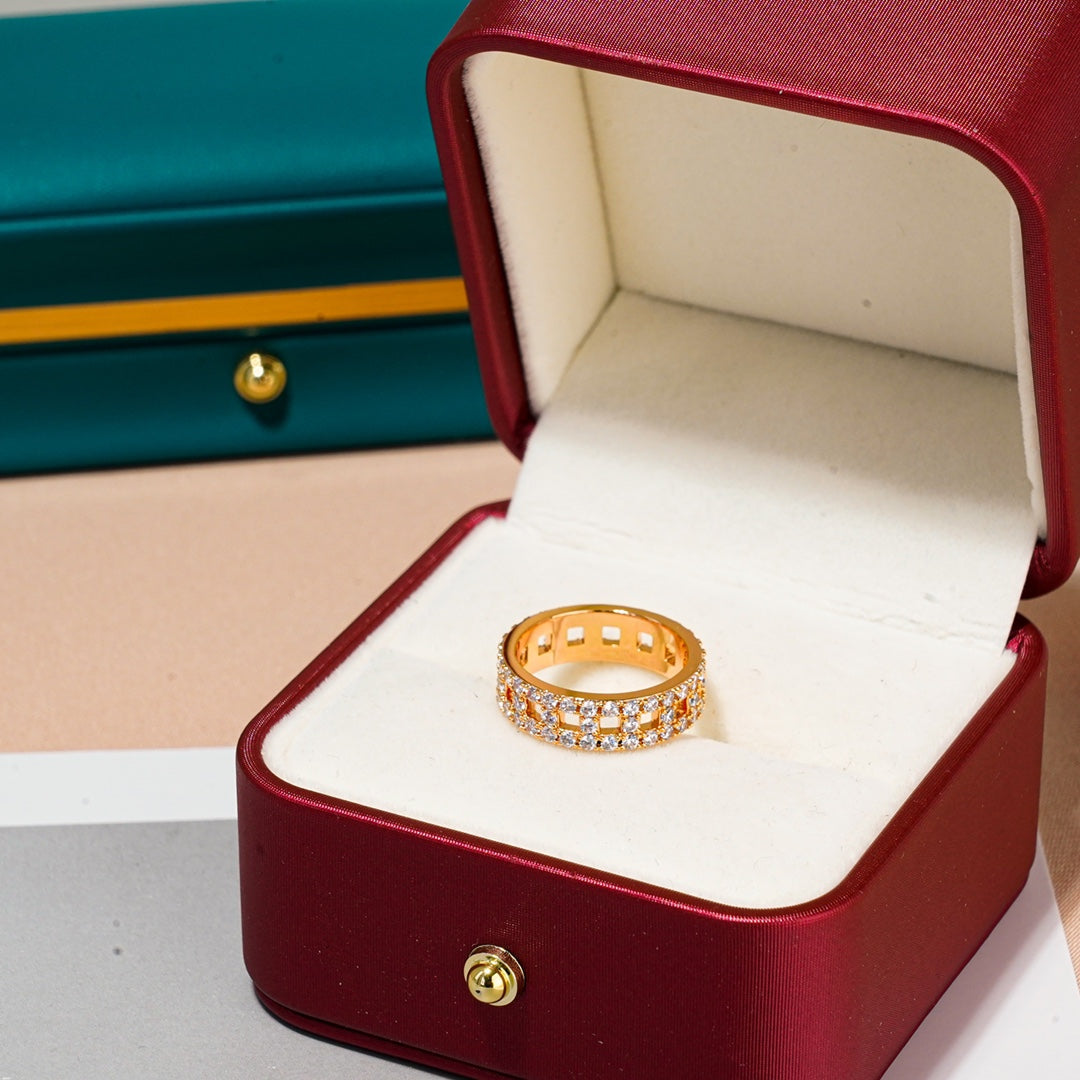 [⭐Sparkve Jewels]T TRUE DIAMOND 5.5MM RING