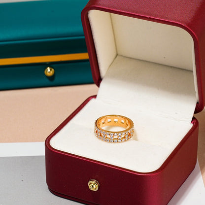 [⭐Sparkve Jewels]T TRUE DIAMOND 5.5MM RING
