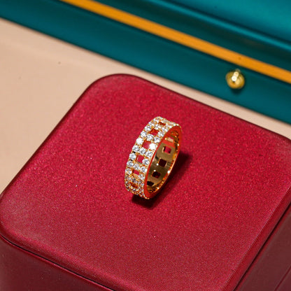 [⭐Sparkve Jewels]T TRUE DIAMOND 5.5MM RING