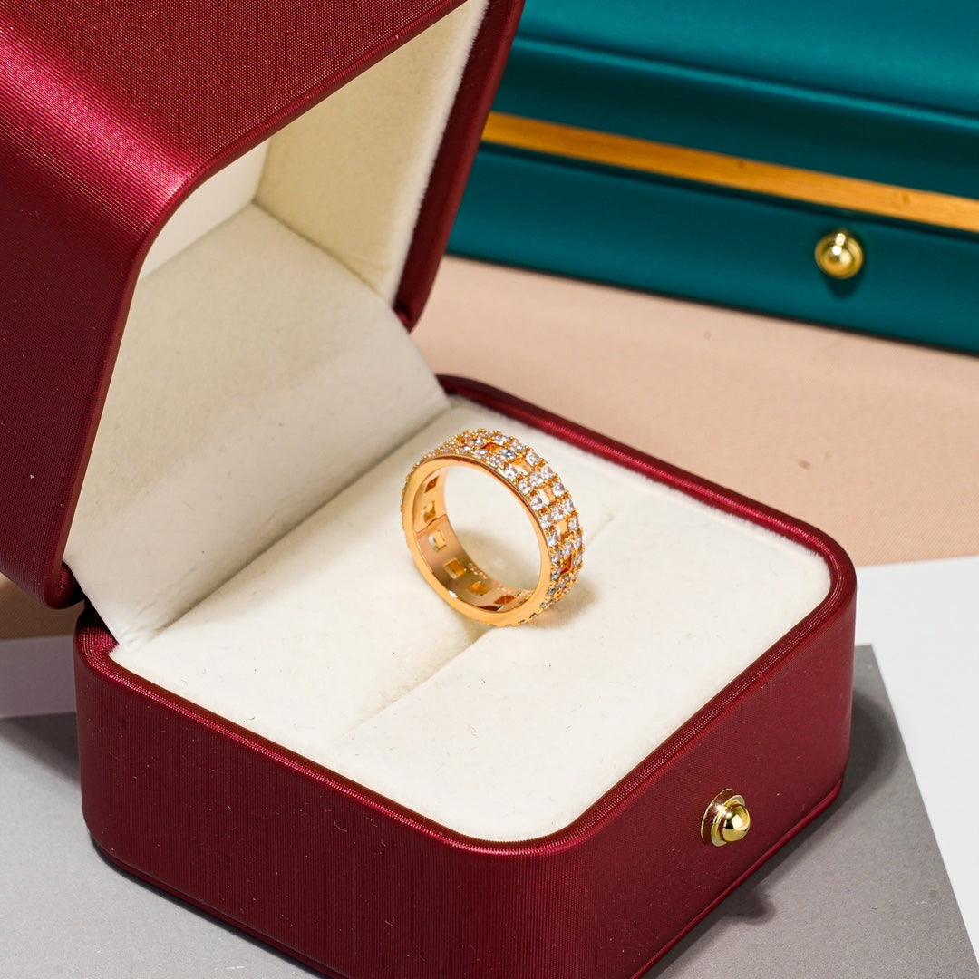 [⭐Sparkve Jewels]T TRUE DIAMOND 5.5MM RING
