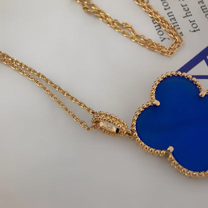[⭐Sparkve]CLOVER 25MM NECKLACE TURQUOISE ROSE GOLD