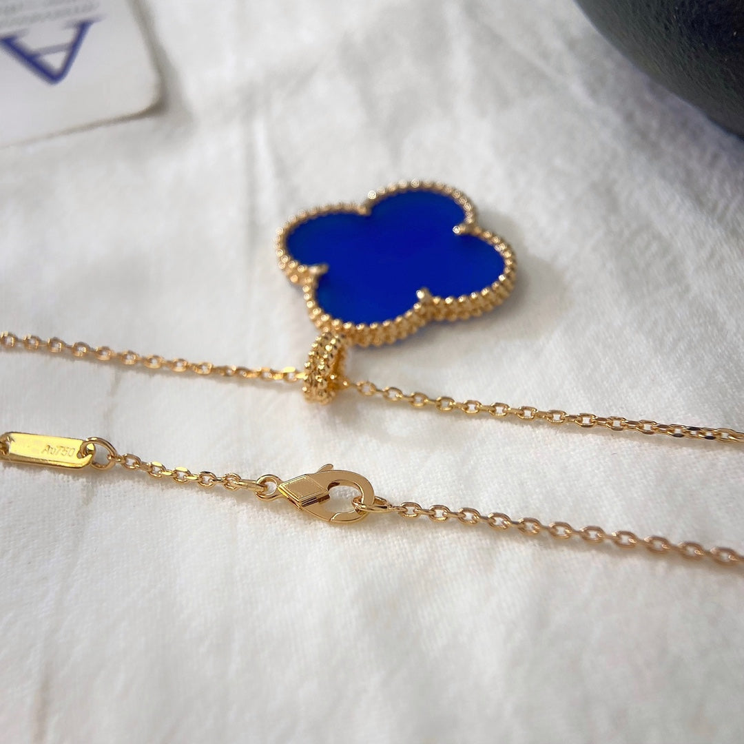 [⭐Sparkve]CLOVER 25MM NECKLACE TURQUOISE ROSE GOLD