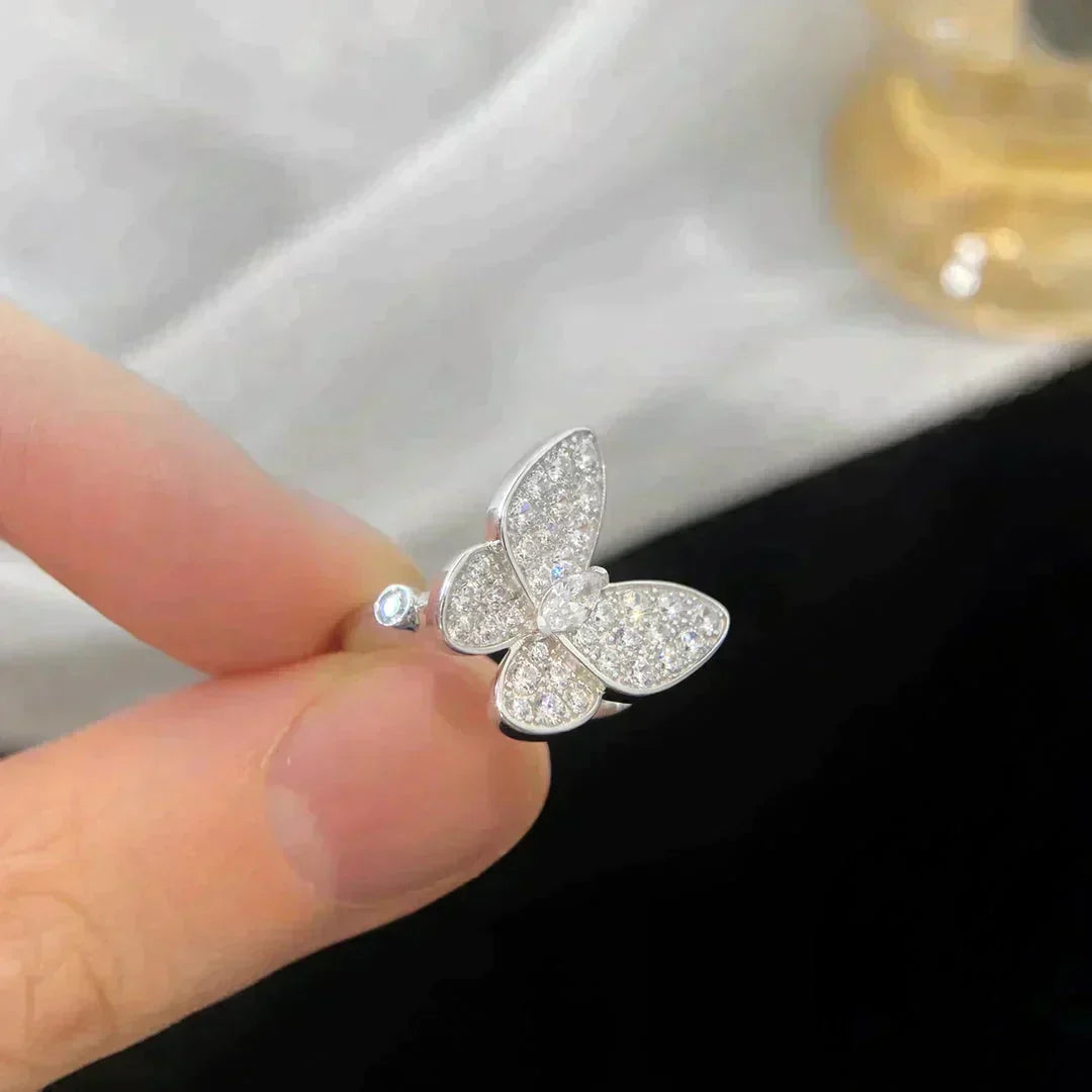 [⭐Sparkve]BUTTERFLY DIAMOND RING
