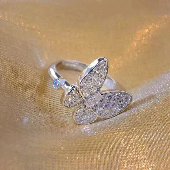 [⭐Sparkve]BUTTERFLY DIAMOND RING