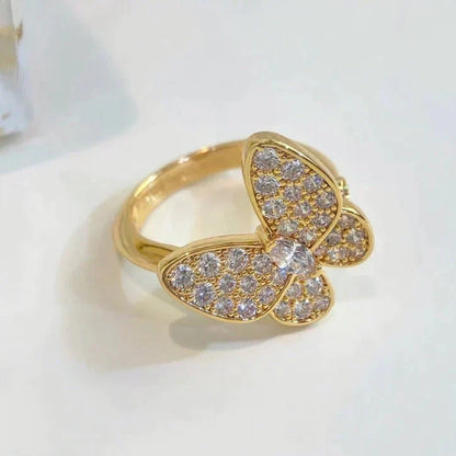 [⭐Sparkve]BUTTERFLY DIAMOND RING