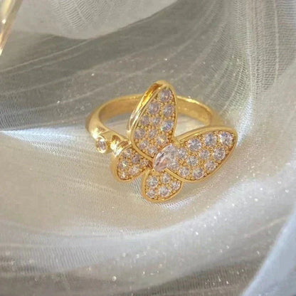[⭐Sparkve]BUTTERFLY DIAMOND RING