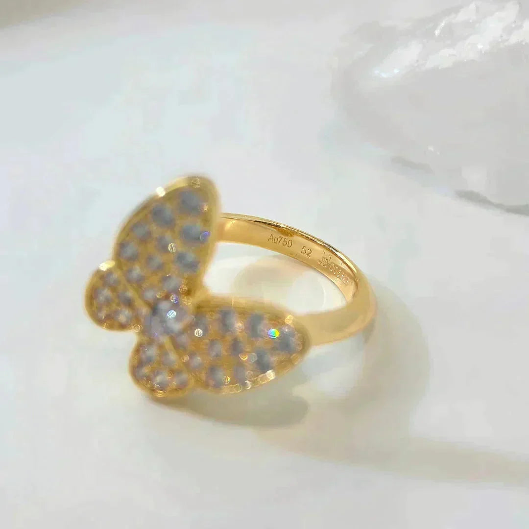 [⭐Sparkve]BUTTERFLY DIAMOND RING