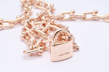 [⭐Sparkve Jewels]HARDWEAR PINK GOLD WRAP NECKLACE