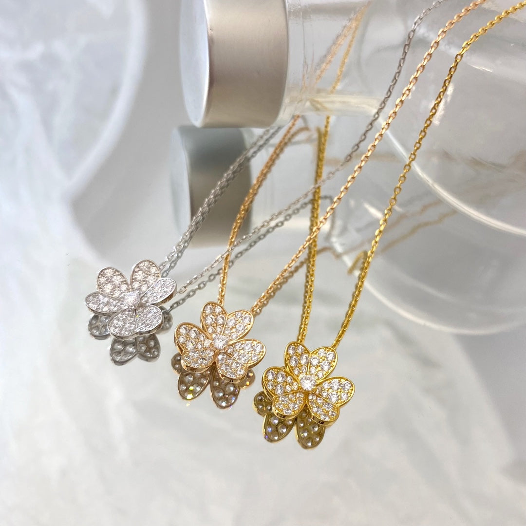 [⭐Sparkve]FLOWER DIAMOND NECKLACE