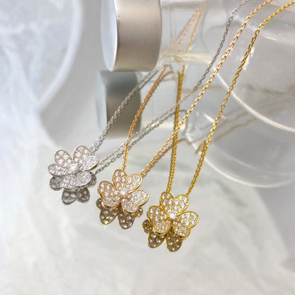 [⭐Sparkve]FLOWER DIAMOND NECKLACE