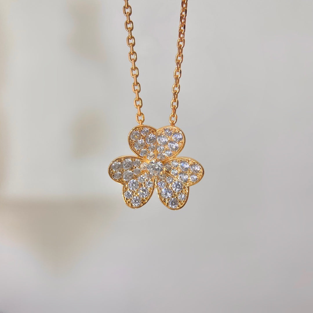 [⭐Sparkve]FLOWER DIAMOND NECKLACE