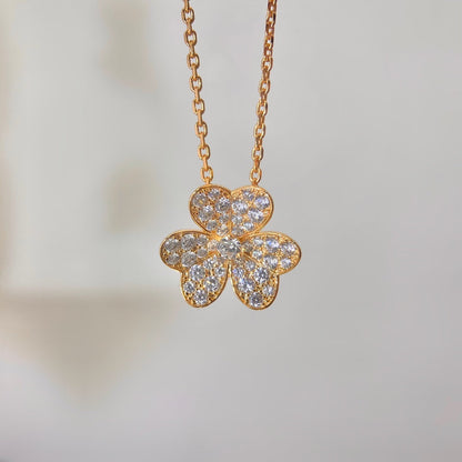 [⭐Sparkve]FLOWER DIAMOND NECKLACE