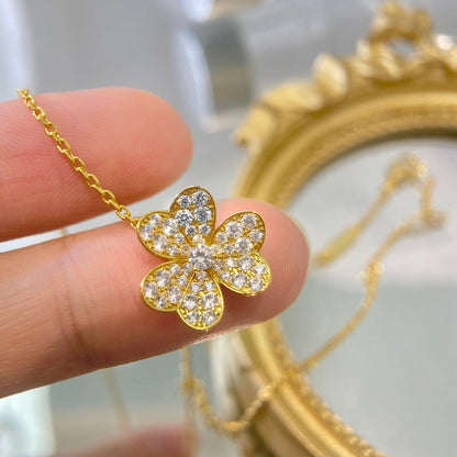 [⭐Sparkve]FLOWER DIAMOND NECKLACE