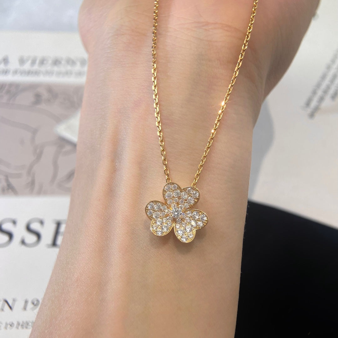 [⭐Sparkve]FLOWER DIAMOND NECKLACE