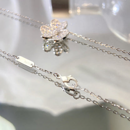 [⭐Sparkve]FLOWER DIAMOND NECKLACE