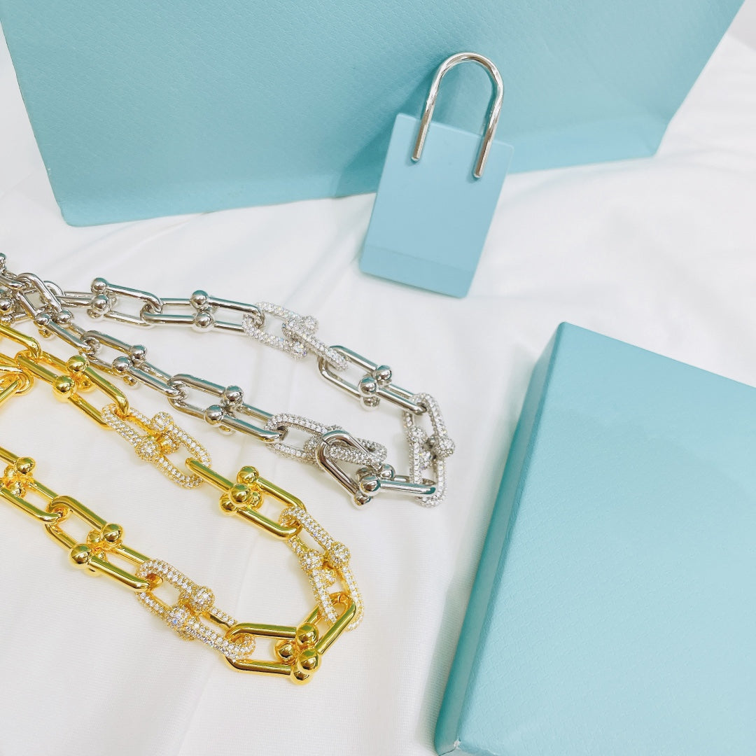 [⭐Sparkve Jewels]HARDWEAR NECKLACE DIAMOND PAVED