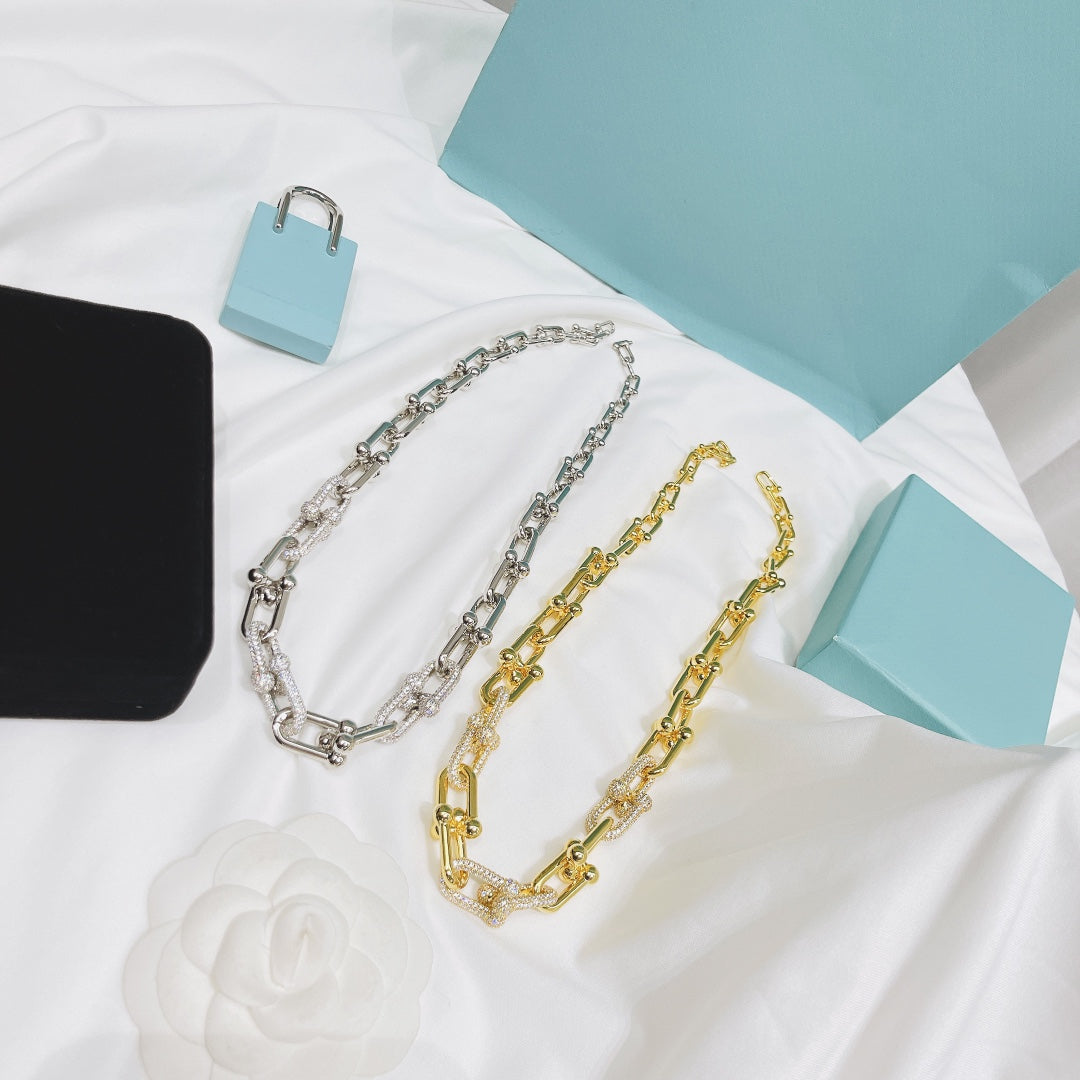 [⭐Sparkve Jewels]HARDWEAR NECKLACE DIAMOND PAVED