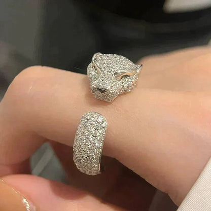 [⭐Sparkve]PANTHERE 5.5MM ALL DIAMOND RING