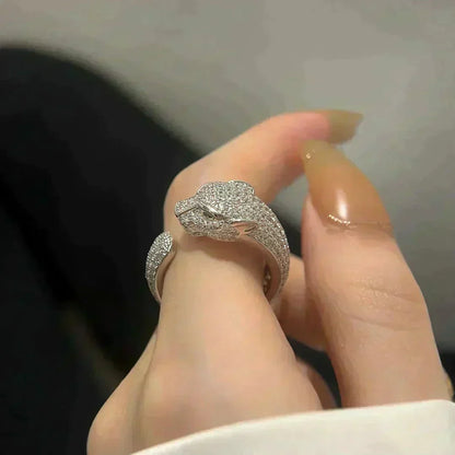 [⭐Sparkve]PANTHERE 5.5MM ALL DIAMOND RING