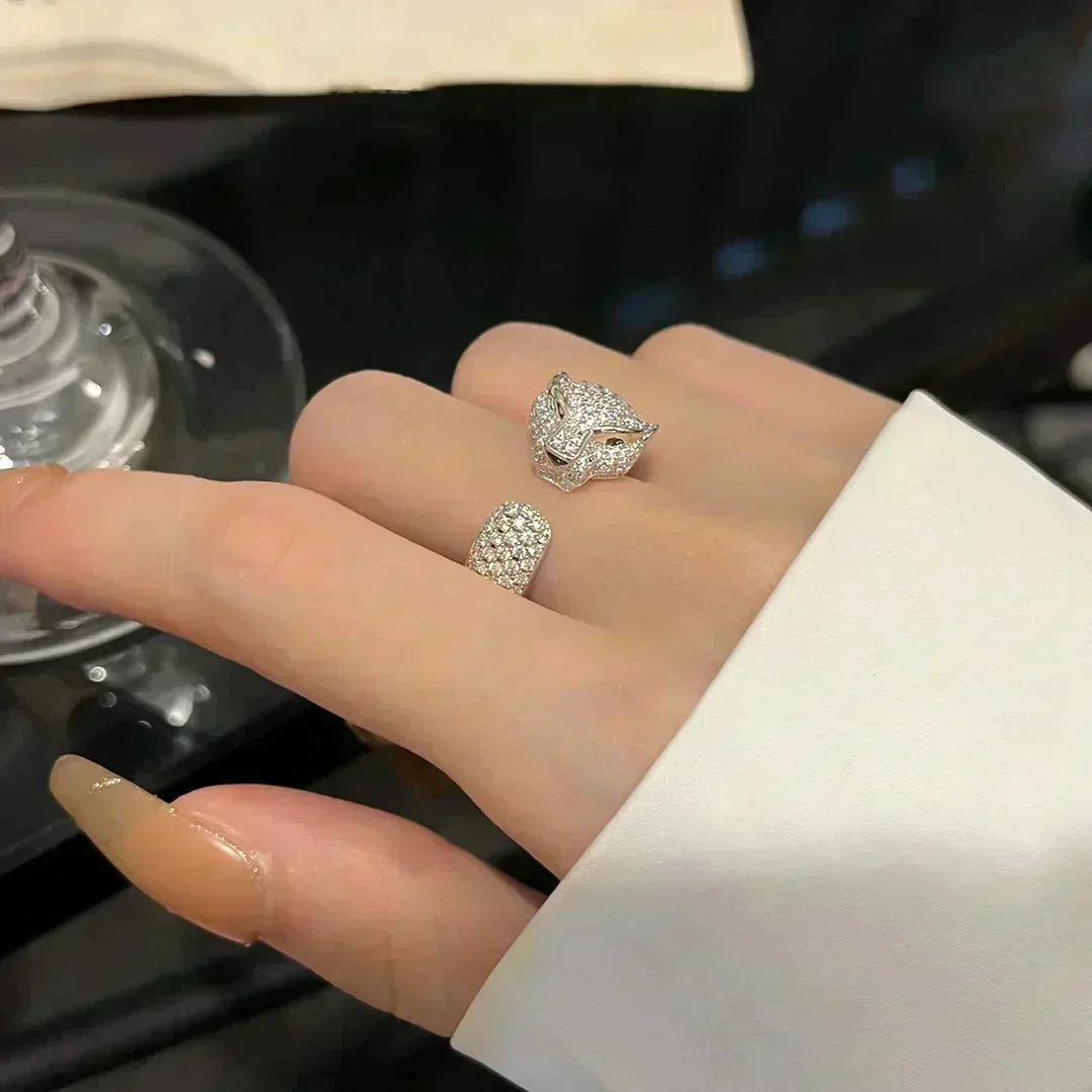 [⭐Sparkve]PANTHERE 5.5MM ALL DIAMOND RING