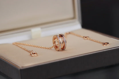 [⭐Sparkve]ZERO 1 PINK GOLD NECKLACE