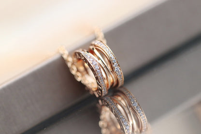 [⭐Sparkve]ZERO 1 PINK GOLD NECKLACE