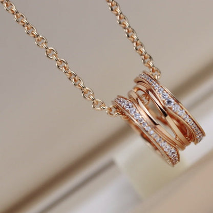 [⭐Sparkve]ZERO 1 PINK GOLD NECKLACE
