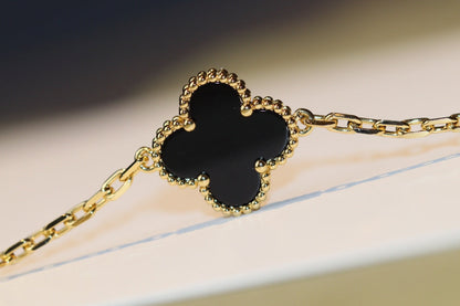 [⭐Sparkve]CLOVER 20 MOTIFS ONYX ROSE GOLD