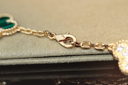 [⭐Sparkve]CLOVER 20 MOTIFS ONYX ROSE GOLD
