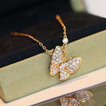 [⭐Sparkve]BUTTERFLY DIAMOND NECKLACE