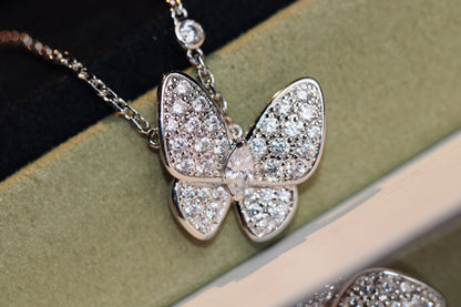 [⭐Sparkve]BUTTERFLY DIAMOND NECKLACE