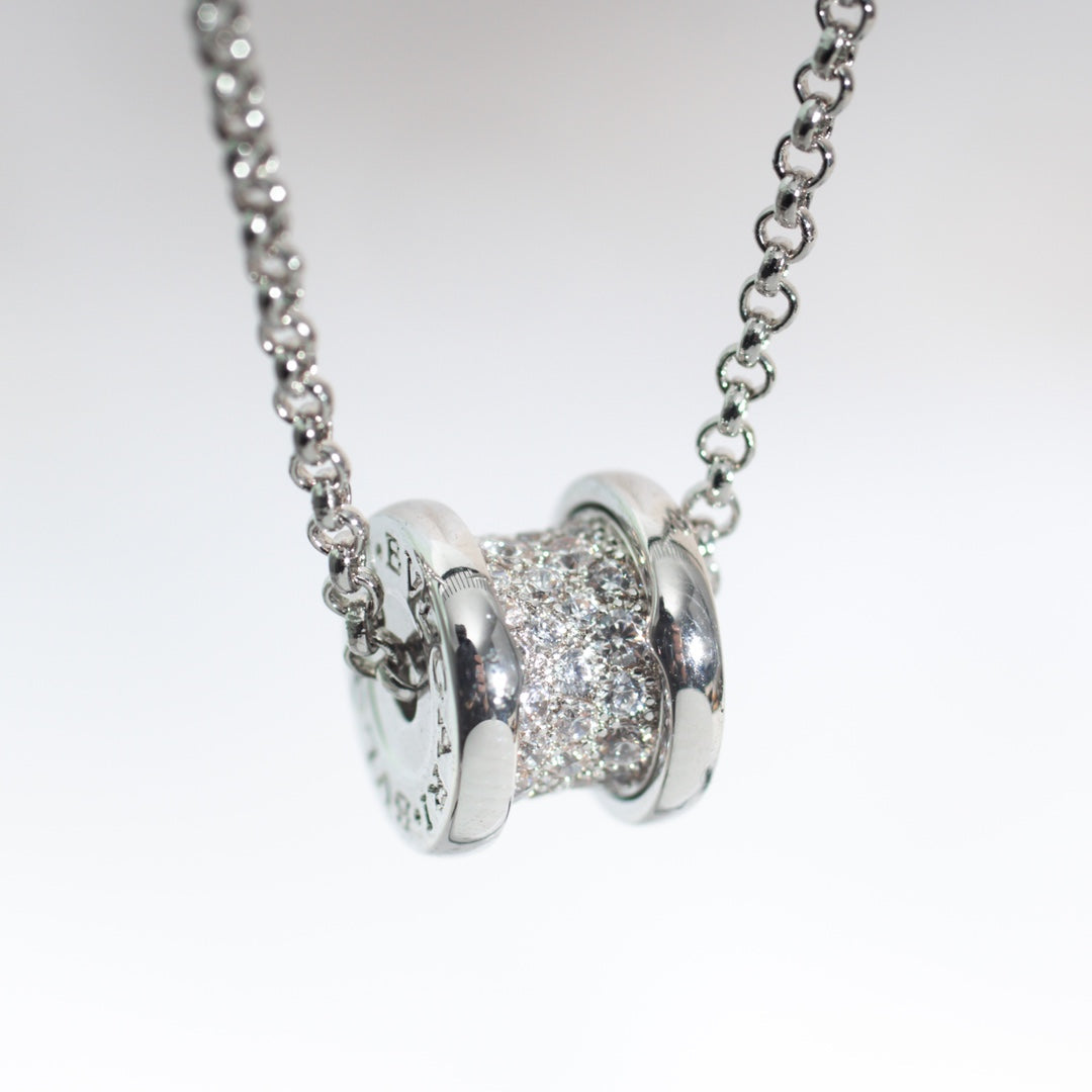 [⭐Sparkve]ZERO 1 SILVER DIAMOND NECKLACE