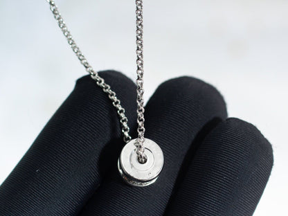 [⭐Sparkve]ZERO 1 SILVER DIAMOND NECKLACE