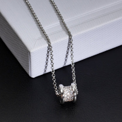 [⭐Sparkve]ZERO 1 SILVER DIAMOND NECKLACE