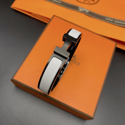 [⭐Sparkve]H BRACELET 12MM BLACK WHITE CERAMIC