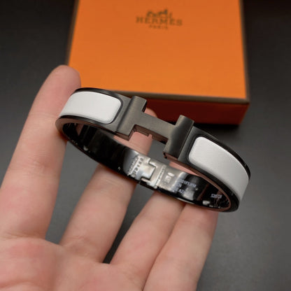 [⭐Sparkve]H BRACELET 12MM BLACK WHITE CERAMIC