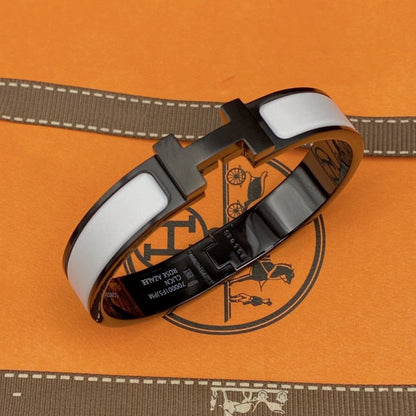 [⭐Sparkve]H BRACELET 12MM BLACK WHITE CERAMIC