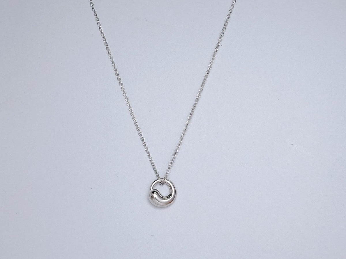 [⭐Sparkve Jewels]SNAIL PEDANT SILVER NECKLACE