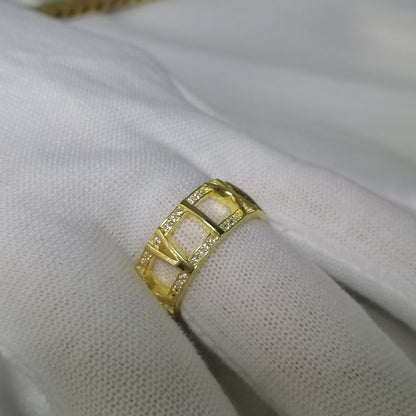 [⭐Sparkve Jewels]ATLAS LARGE OPEN DIAMOND RING