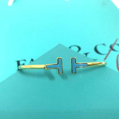 [⭐Sparkve Jewels]T BRACELET 1.8MM TURQUOISE